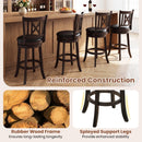 Swivel Bar Stools Set of 2 with Backrest - 30 Inch