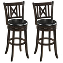 Swivel Bar Stools Set of 2 with Backrest - 30 Inch