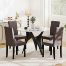 Set of 2 Dining Chair Mid-Century Modern Fabric Upholstered Parson Chairs