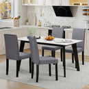 Set of 2 Dining Chair Mid-Century Modern Fabric Upholstered Parson Chairs