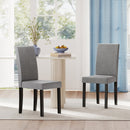Set of 2 Dining Chair Mid-Century Modern Fabric Upholstered Parson Chairs
