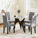 Set of 2 Dining Chair Mid-Century Modern Fabric Upholstered Parson Chairs