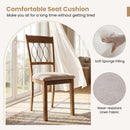 Set of 2 Dining Chair Fabric/Faux Leather Upholstered with Padded Seat