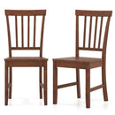 Set of 2 Dining Chairs with Solid Wooden Legs