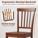 Set of 2 Dining Chairs with Solid Wooden Legs