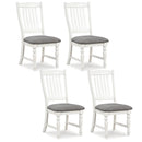 Set of 2 Dining Chairs Kitchen Side Chair with Solid Wood Legs