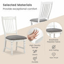 Set of 2 Dining Chairs Kitchen Side Chair with Solid Wood Legs
