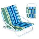 Folding Beach Chairs Set of 2 with Padded Seat