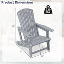 Adirondack Chairs Set of 2 HDPE with Cup Holders