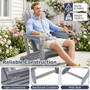 Adirondack Chairs Set of 2 HDPE with Cup Holders