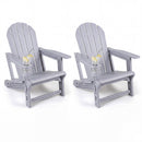 HDPE Adirondack Chairs Set of 2 with Cup Holders