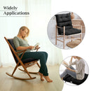 High Back Chair Cushion Set with Adjustable Height (2-Pack)