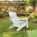 Set of 2 Kid's Adirondack Chair with with High Backrest and Armrests