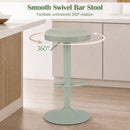 Adjustable Bar Stools Set of 2 with Padded Seat