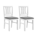Upholstered Dining Chairs Set of 2 with Wood Frame