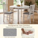 Upholstered Dining Chairs Set of 2 with Wood Frame
