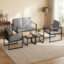 Set of 2 Mid Century Modern Single Sofa Chairs with Cushions