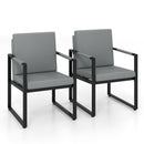 Set of 2 Mid Century Modern Single Sofa Chairs with Cushions
