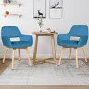 Set of 2 Modern Accent Armchairs