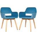 Set of 2 Modern Accent Armchairs