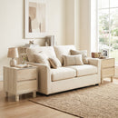 Wooden End Tables Set of 2 with Storage Drawers