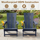 Adirondack Chairs Set of 2 with Cup Holders