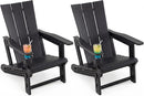 Adirondack Chairs Set of 2 with Cup Holders
