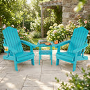 Folding Adirondack Chairs Set of 2 with Adjustable Backrest