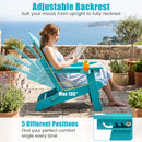 Folding Adirondack Chairs Set of 2 with Adjustable Backrest