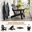 Folding Adirondack Chairs Set of 2 with Adjustable Backrest