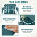 Folding Adirondack Chairs Set of 2 with Adjustable Backrest
