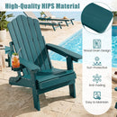 Folding Adirondack Chairs Set of 2 with Adjustable Backrest