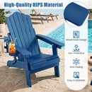 Folding Adirondack Chairs Set of 2 with Adjustable Backrest