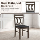 Upholstered Dining Chairs Set of 2 - Linen Style Gray