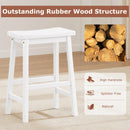 Saddle-Seat Counter Height Stools Set of 2 with Footrests