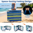 Set of 2 Tanning Chair Portable Chaise Lounge Chair with 4-Position Adjustable Backrest