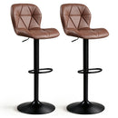 Swivel Bar Stools Set of 2 with Adjustable Height