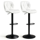 Swivel Bar Stools Set of 2 with Adjustable Height