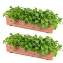 Wooden Raised Garden Bed Planter Box Set of 2 - Brown
