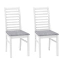 Set of 2 Wooden Dining Chair with Rubber Wood Legs for Living Room