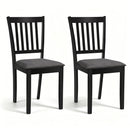Upholstered Dining Chairs Set of 2 with Rubber Wood Frame