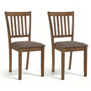 Upholstered Dining Chairs Set of 2 with Rubber Wood Frame