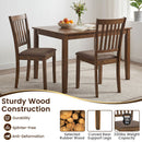 Upholstered Dining Chairs Set of 2 with Rubber Wood Frame
