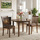 Upholstered Dining Chairs Set of 2 with Rubber Wood Frame