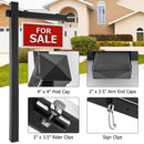 Set of 4 6 Feet Vinyl UPVC Real Estate Realtor Yard Sign Post