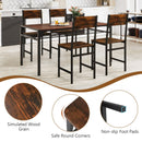 Set of 4 Dining Chairs with Metal Legs and Slanted Back