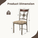 Dining Chairs Set of 4 with Cushioned Seats and High Back