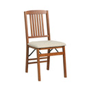 Set of 4 Foldable Upholstered Kitchen Chairs with Padded Seat