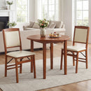 Set of 4 Folding Dining Chairs with Padded Seat and High Backrest