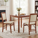 Set of 4 Folding Dining Chairs with Padded Seat and High Backrest
